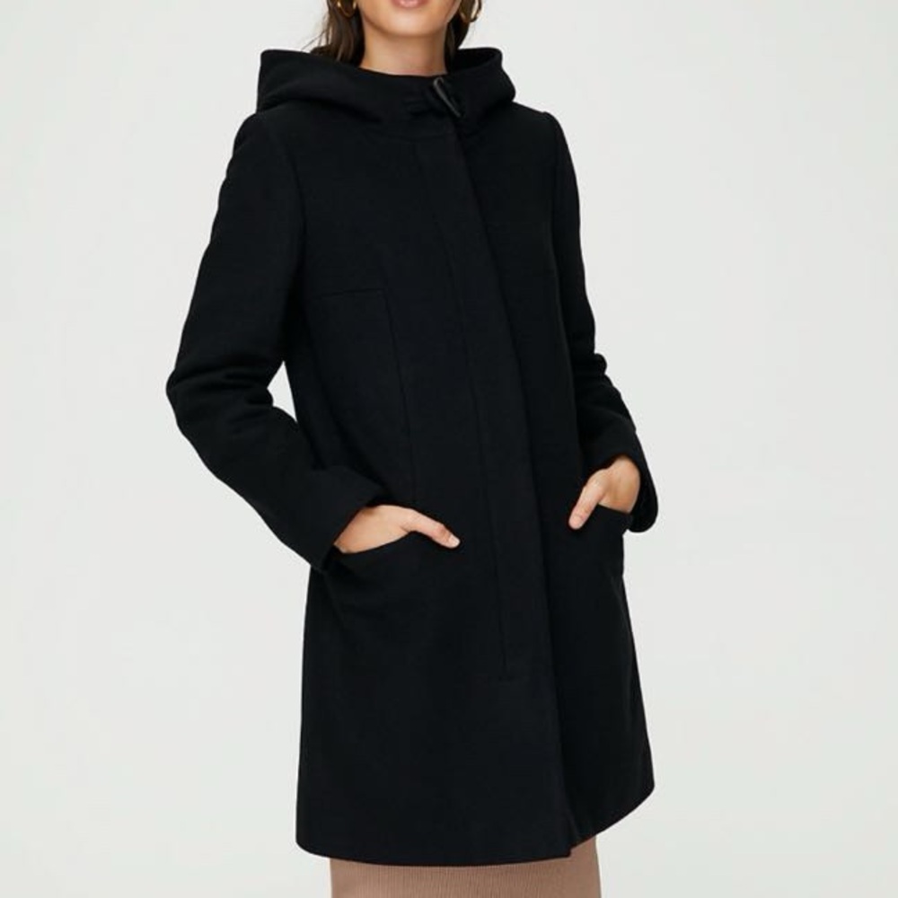Aritzia Babaton Pearce Wool Coat - medium black
